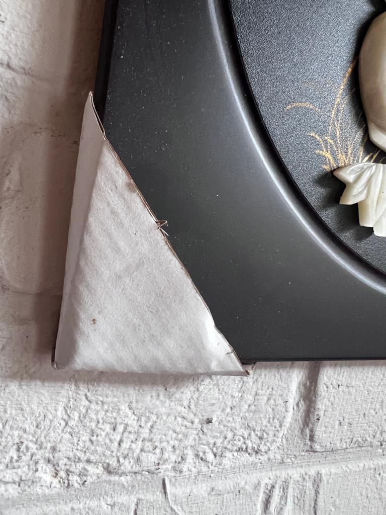 2 stuks Decoratief Wandpaneel met Vaas en Bloemen - 30x30 cm, 30 cm, 30 cm, Meerkleurig, Steen/keramiek