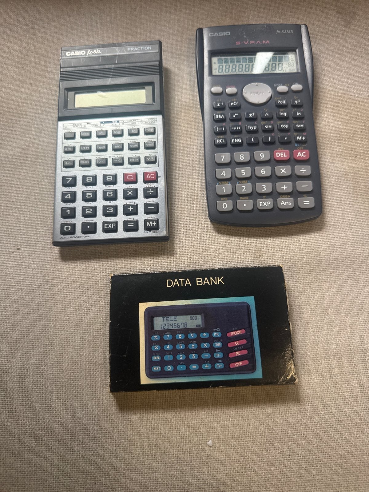 3 vintage rekenmachines, Diversen, Rekenmachines, Ophalen of Verzenden, Grafische rekenmachine, Zo goed als nieuw