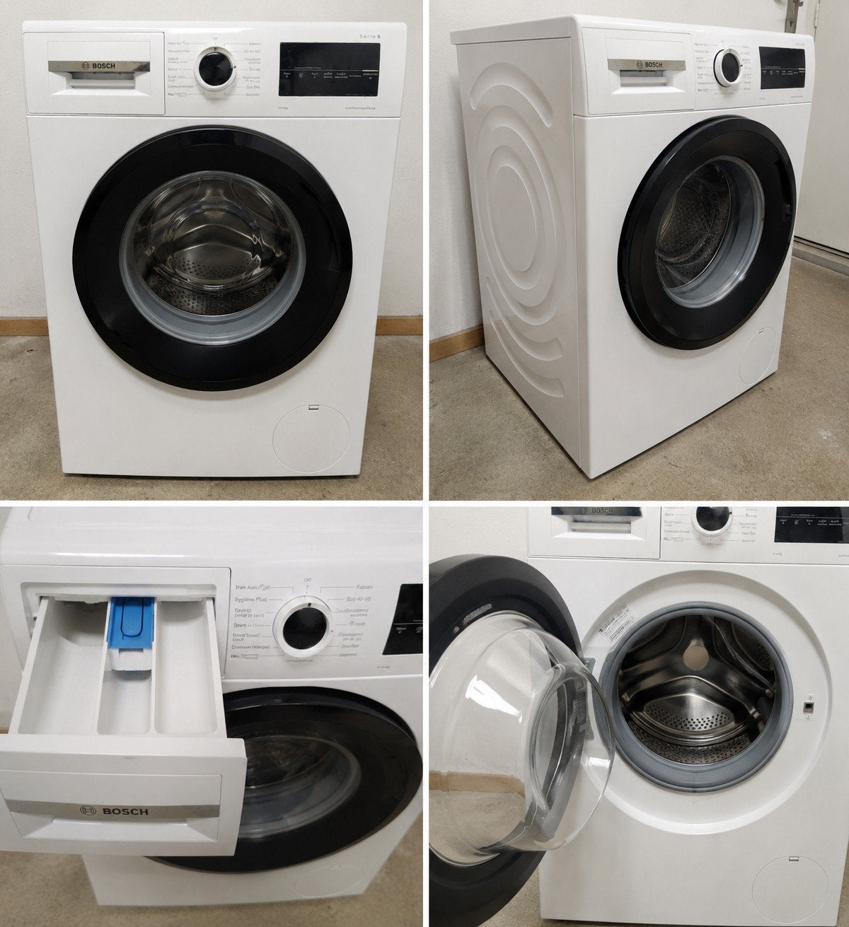 Bosch Serie 4 EcoSilence Drive Wasmachine - 8 kg, 1200 tot 1600 toeren, Ophalen of Verzenden, Zo goed als nieuw, Kort programma