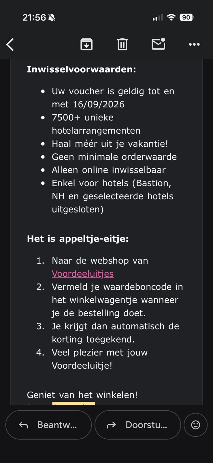 €10 korting voordeeluitjes