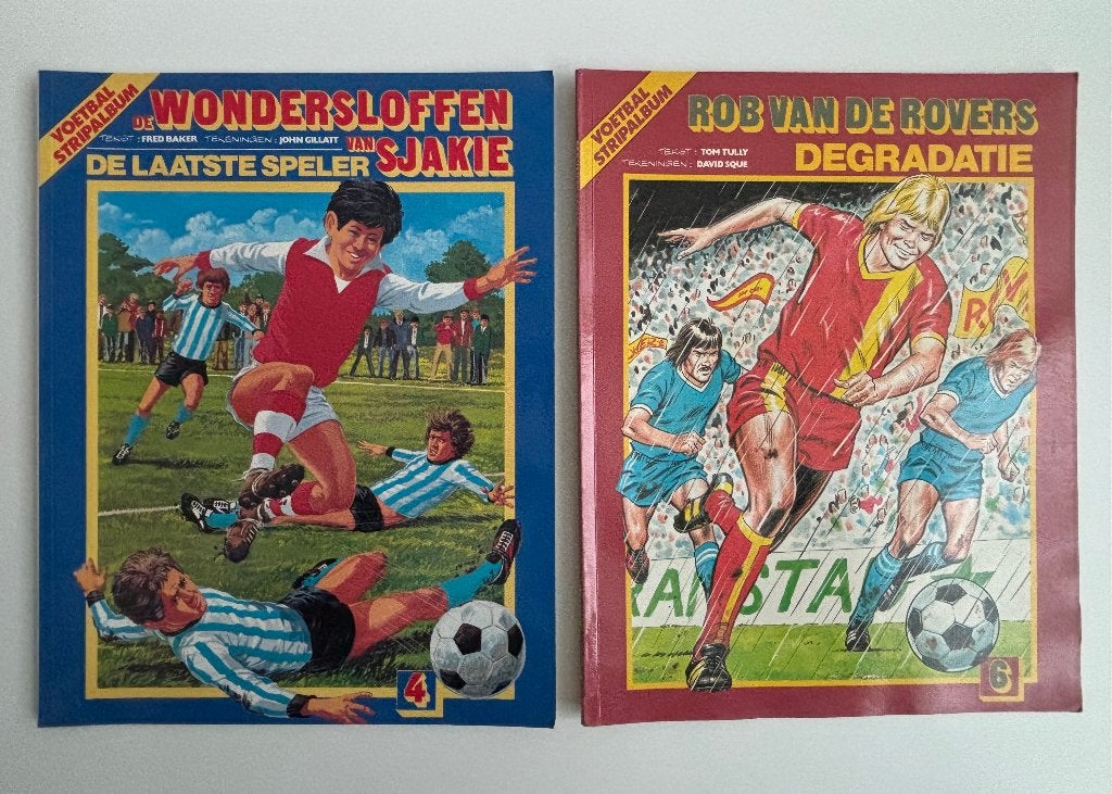 Voetbal strips Rob van de Rovers nr 4 -7, Boeken, Stripboeken, Meerdere stripboeken, Ophalen of Verzenden, Gelezen, Rob van de Rovers nr 4 -7