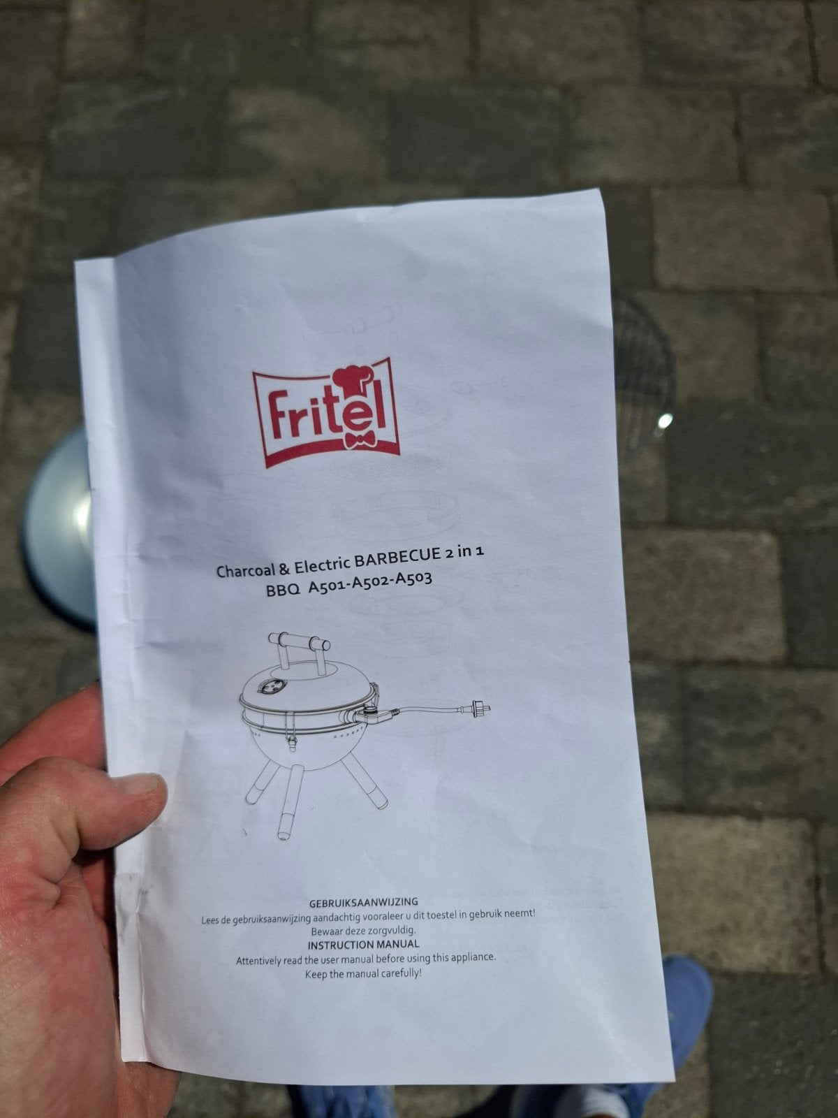 Fritel Barbecue Elektrisch en op Kolen, Ophalen of Verzenden, Zo goed als nieuw, Fritel