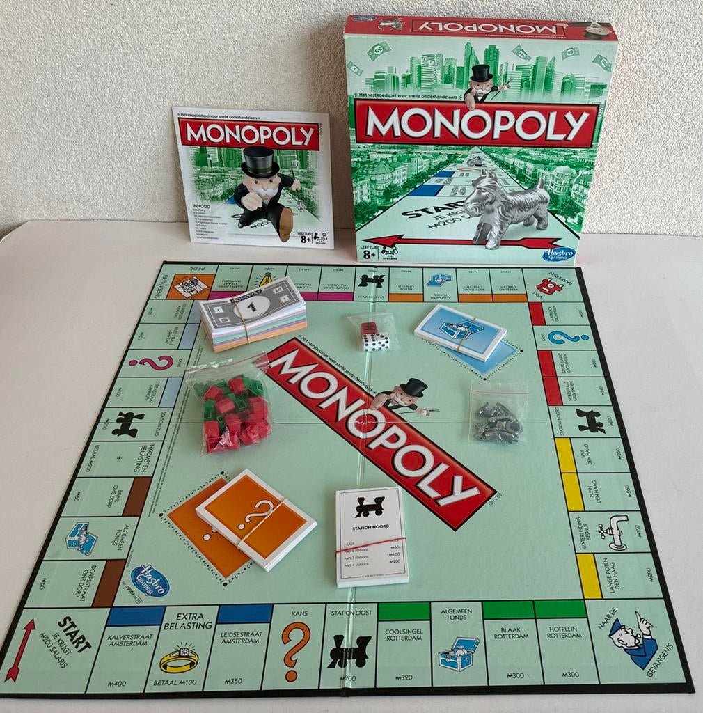 Monopoly Bordspel - Klassieke Editie, Hobby en Vrije tijd, Gezelschapsspellen | Bordspellen, Drie of vier spelers, Ophalen of Verzenden