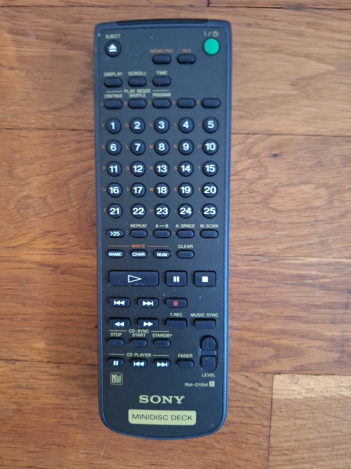 Originele Sony RM-D15M MiniDisc Afstandsbediening – Getest, Ophalen of Verzenden, Gebruikt, Origineel