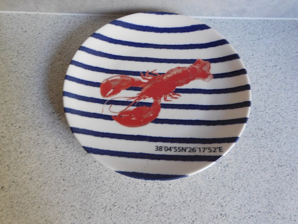 Bord 21 cm. Kreeft Mudo Concept, Huis en Inrichting, Keuken | Servies, Ophalen of Verzenden, Zo goed als nieuw, Bord(en), Overige stijlen