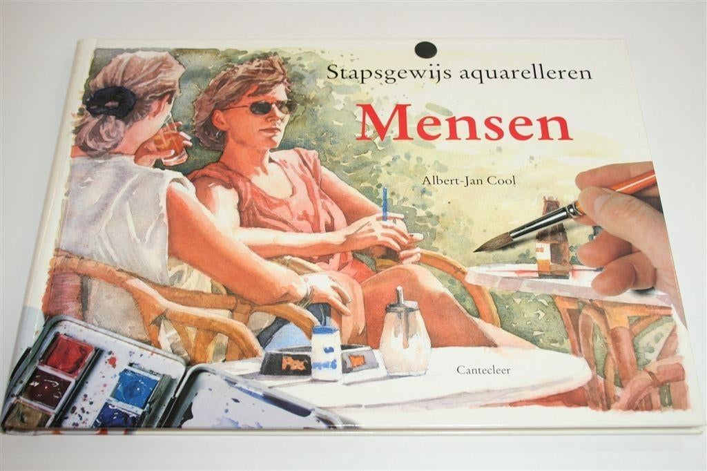 Mensen Aquarelleren — Albert-Jan Cool — 24 Transparanten, Boeken, Hobby en Vrije tijd, Gelezen, Overige onderwerpen, Ophalen of Verzenden