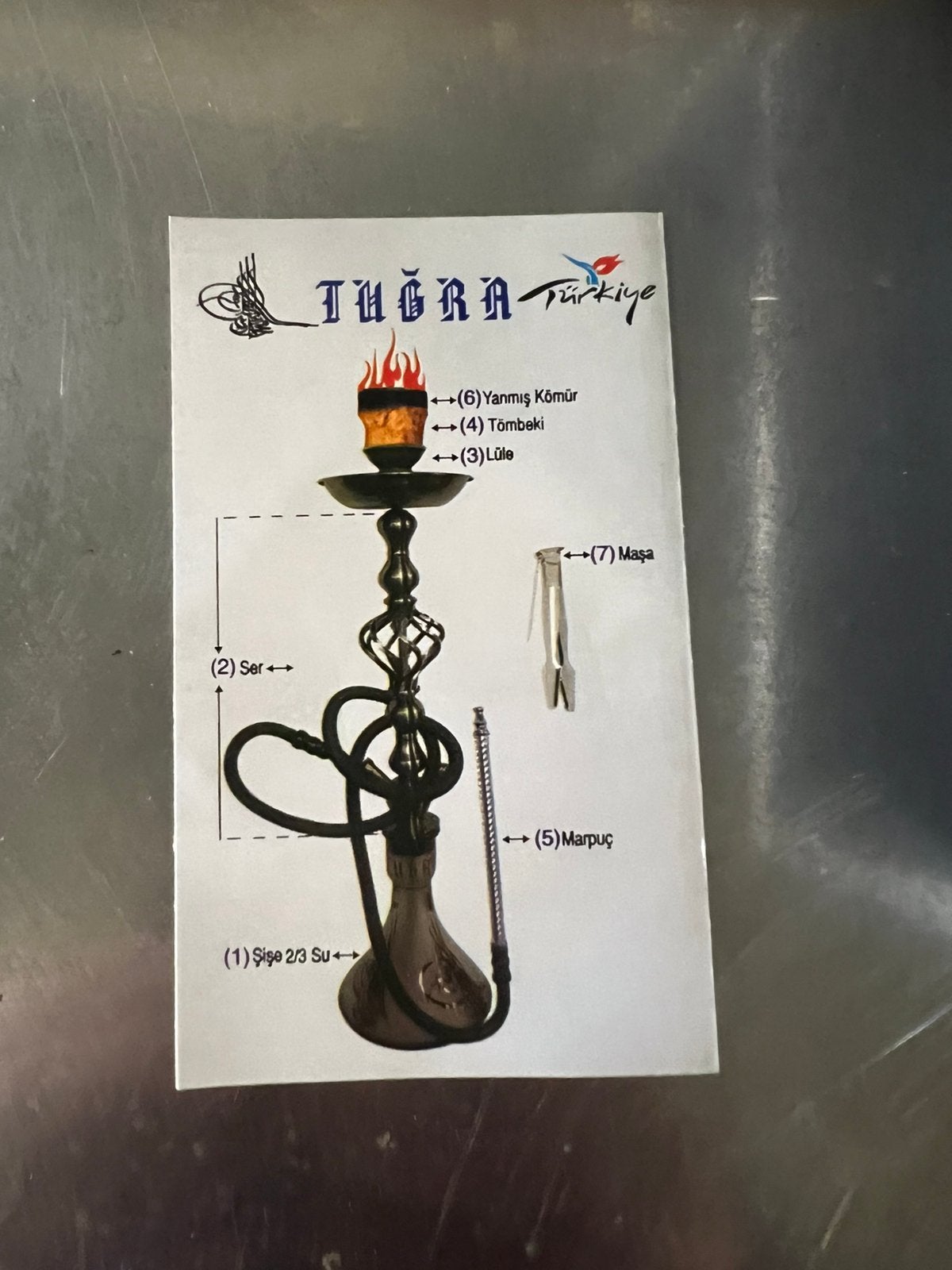 Complete Tuğra shisha hookah nargile waterpijpset, Ophalen of Verzenden, Nieuw, Overige onderwerpen