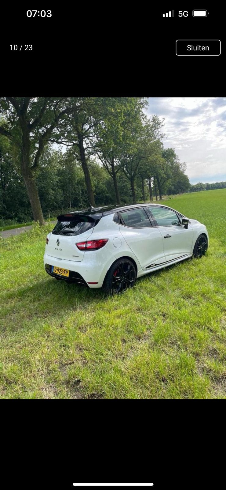 Renault Clio 1.6 RS Turbo 147KW 5-DRS AUT 2014 Wit, 1618 cc, 4 cilinders, Wit, Particulier