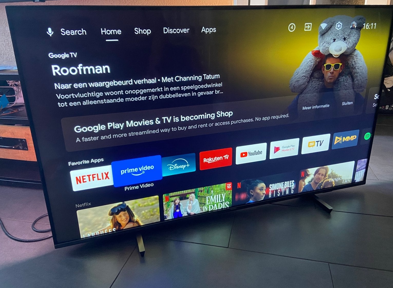 Philips 55 inch ambilight 4k smart tv, Audio, Tv en Foto, Televisies, Philips, 50 Hz, Ophalen of Verzenden, Zo goed als nieuw