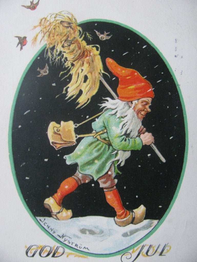Antieke Kaart uit 1921 - Jenny Nyström / Kabouter Vogels, Verzamelen, Verzenden