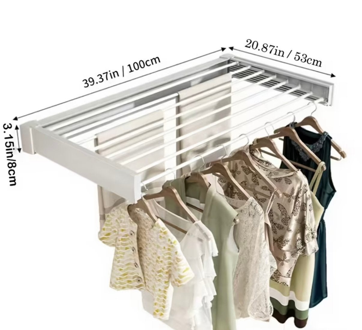2 nieuwe wanddroogrekken – 100 cm breed, Ophalen, Nieuw, Wasrek