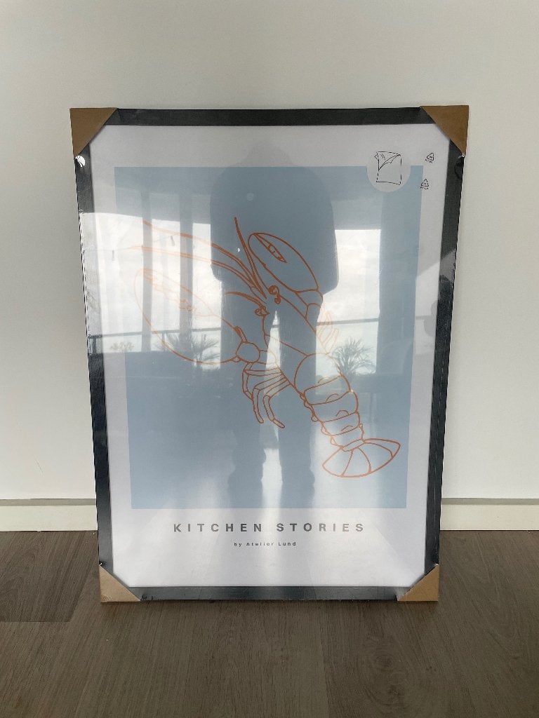 Nieuwe Oscar Fotolijst 50x70 cm - Zwart, Ophalen, Kunststof, Nieuw, Fotolijst