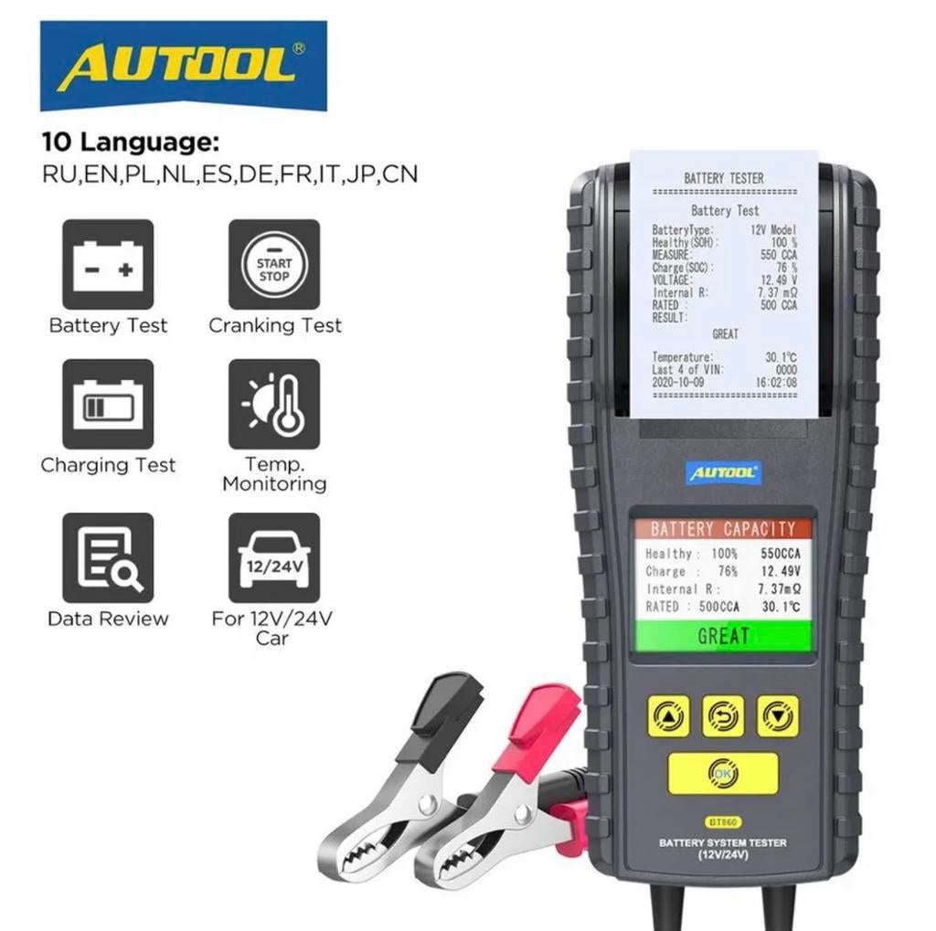 Accu tester nieuw 12&24V NL taal, Ophalen of Verzenden