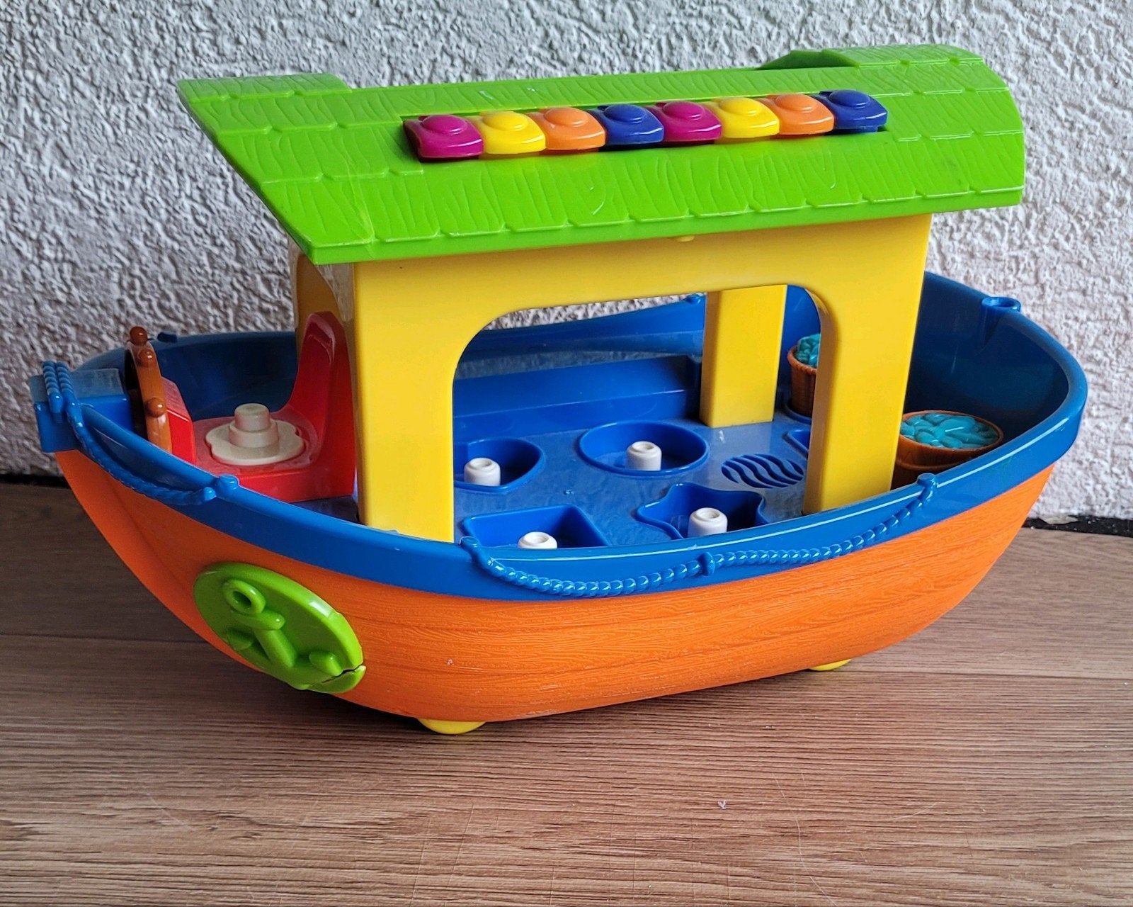 Vrolijke Speelgoedboot met Muziek en Vormen, Ophalen of Verzenden, Gebruikt, Jongen of Meisje