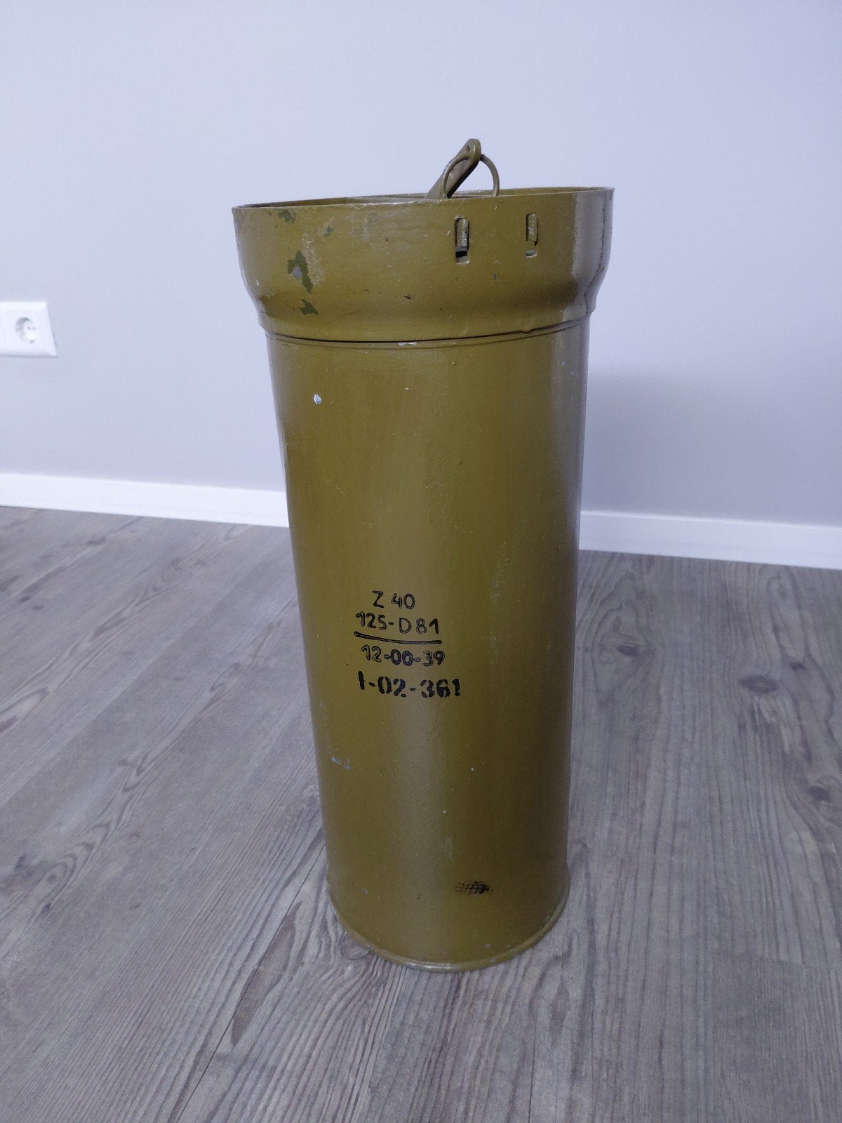 Metalen munitiekoker, Verzamelen, Militaria | Algemeen, Ophalen of Verzenden