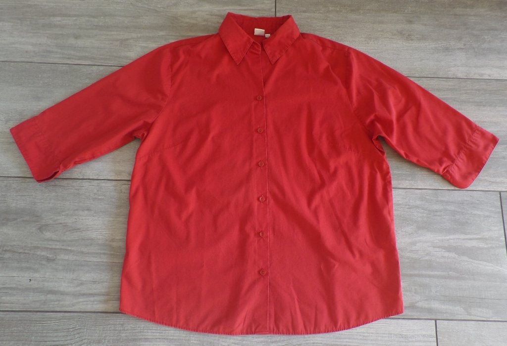 Blouse rood maat 50 / 52, Maat 46/48 (XL) of groter, Ophalen of Verzenden, Zo goed als nieuw, Marca