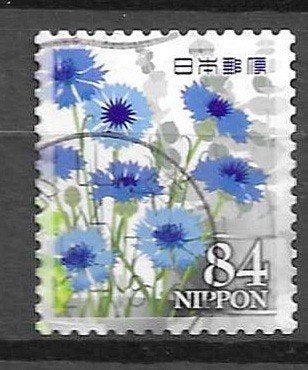 JAPAN KORENBLOEMEN-voor Wim 0.10, Ophalen of Verzenden, Gestempeld, Dier of Natuur