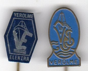 2 speldjes VEROLME VERENIGDE SCHEEPSWERVEN (A4), Ophalen of Verzenden, Gebruikt, Overige onderwerpen