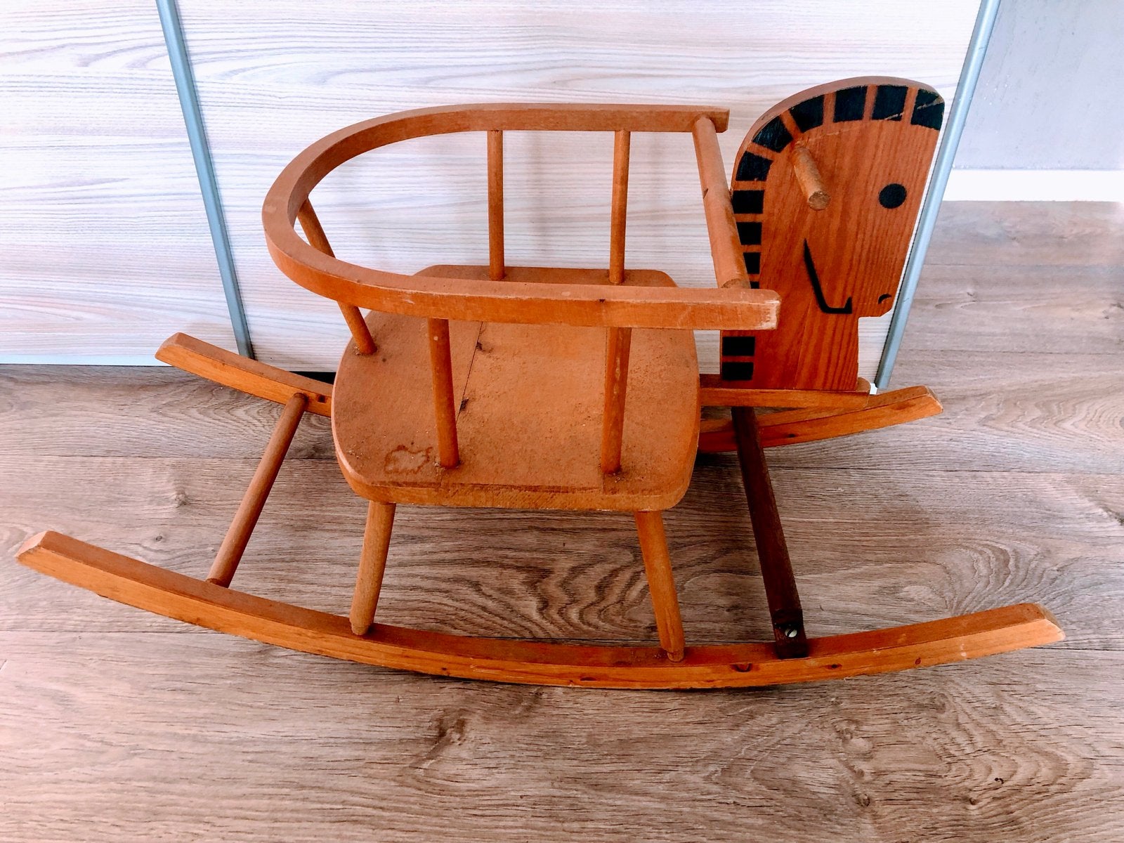 Vintage Hobbelpaard 86/36 cm, Ophalen, Gebruikt