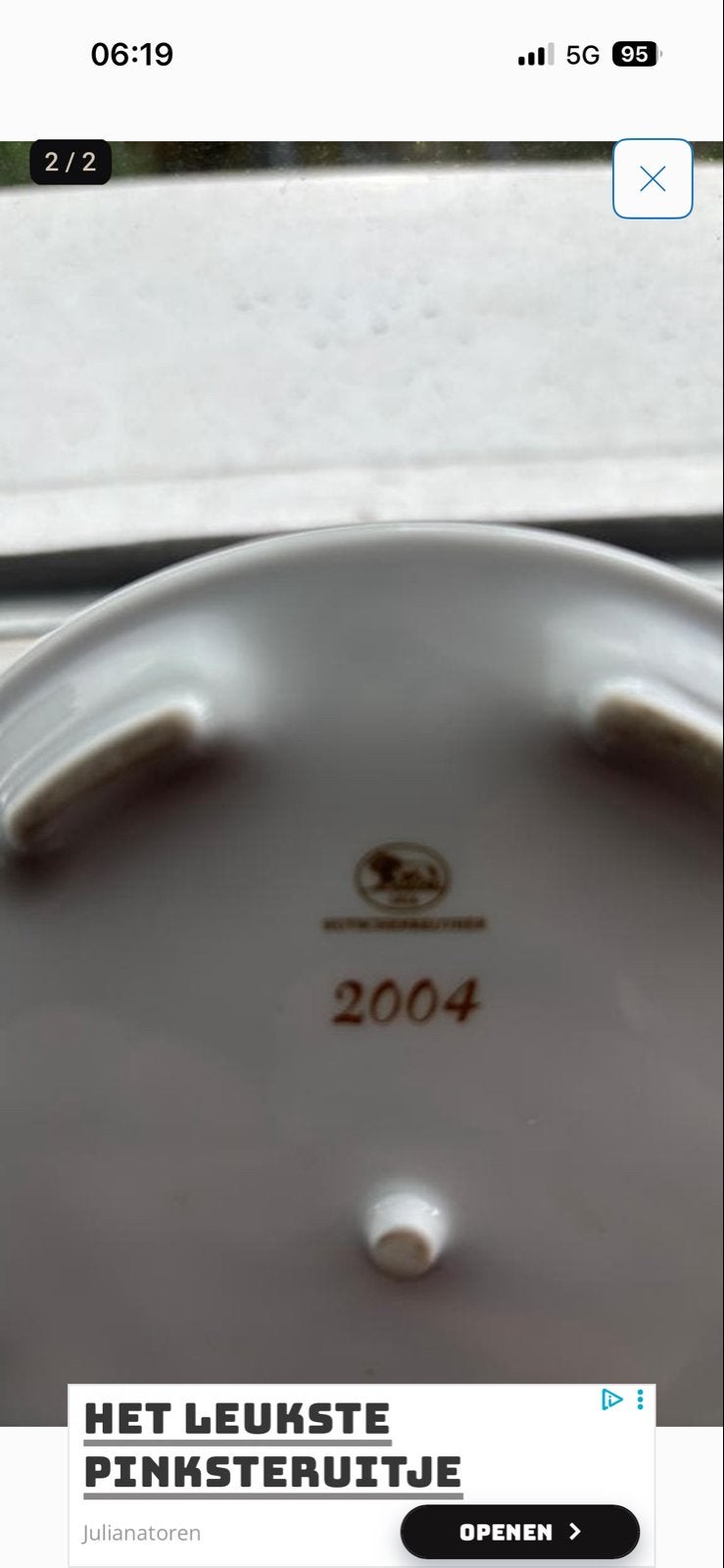 Porseleinen Speeldoos Carrousel - Jaar 2004, Ophalen of Verzenden