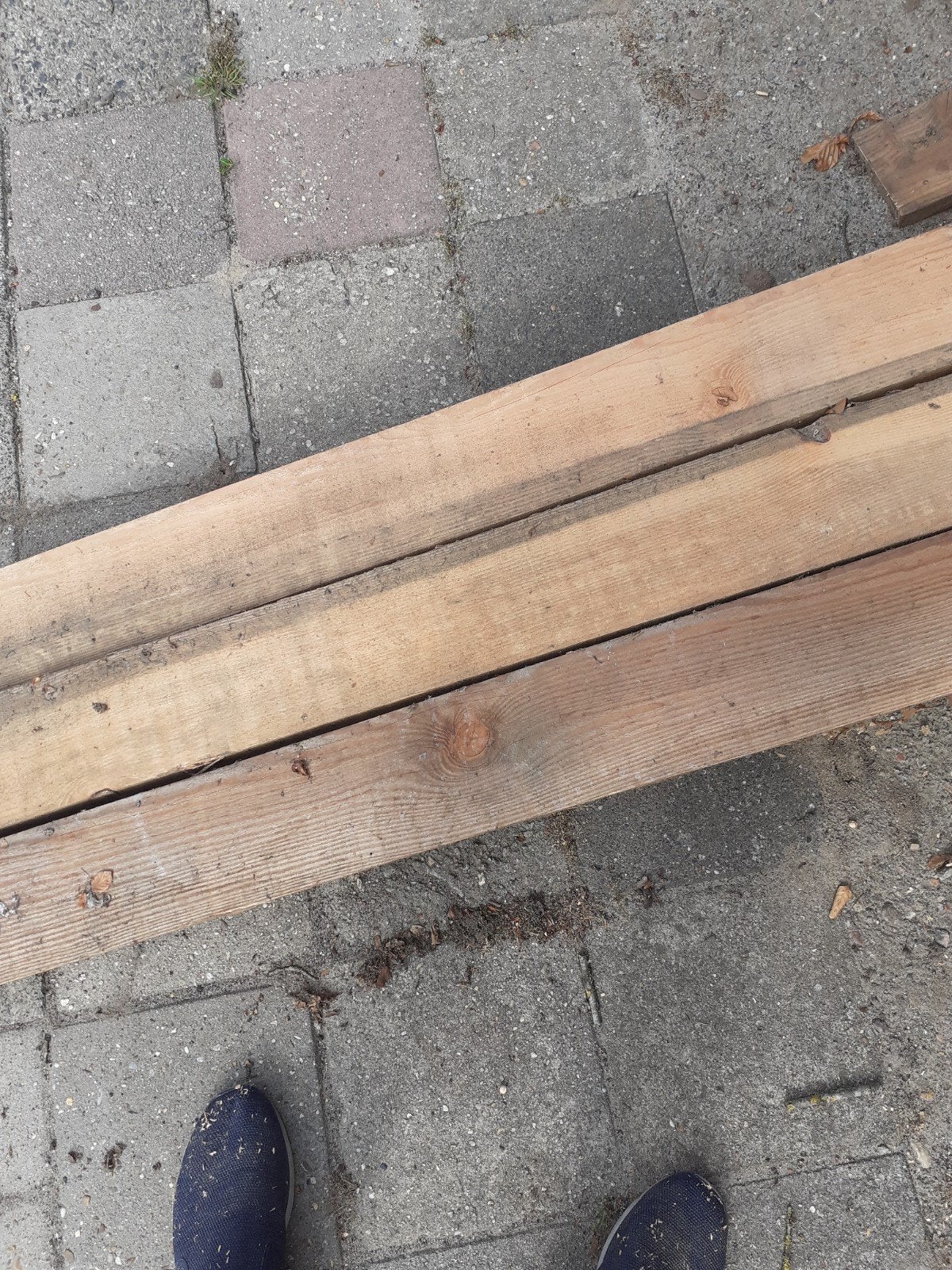 Larix balken en regels - 3x 5x15cm, 4x 5x7.5cm, 5m lang, Doe-het-zelf en Verbouw, Hout en Planken, Ophalen, Nieuw, Balk, Overige houtsoorten