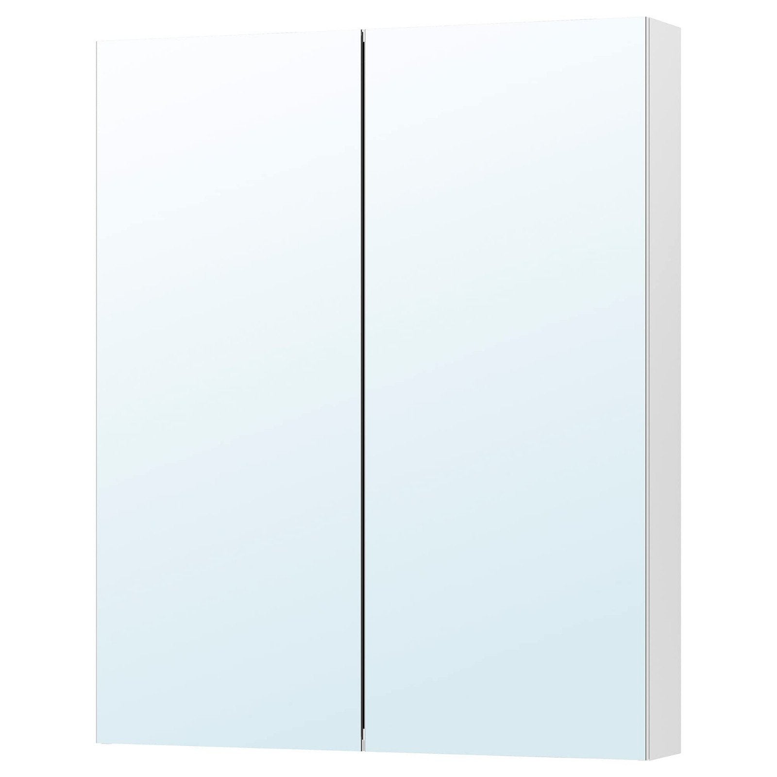 IKEA GODMORGON Spiegelkast met 2 deuren. 8014x96cm, Gebruikt, Spiegel/spiegelkast, Zilver, Ophalen