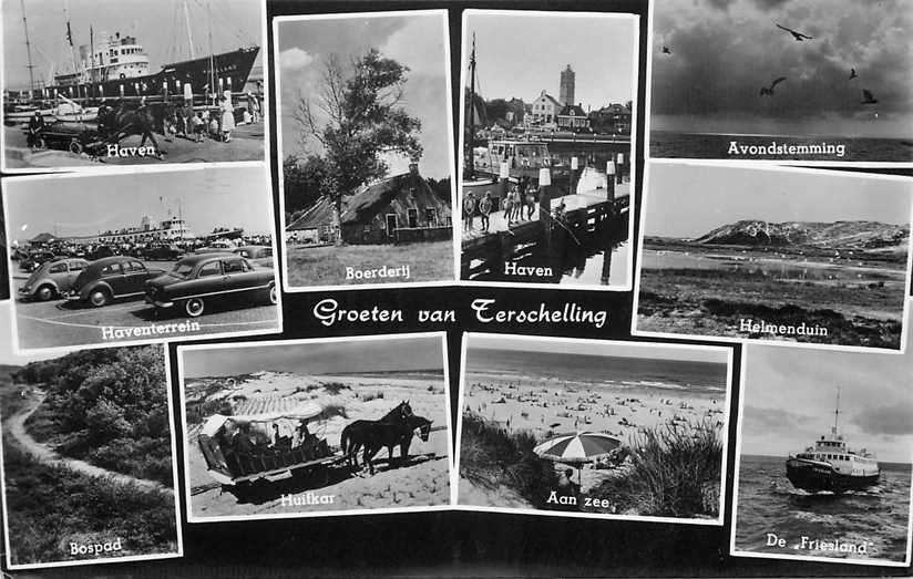 377-423-021 Terschelling Multiview, Verzamelen, Verzenden, Voor 1920, Friesland