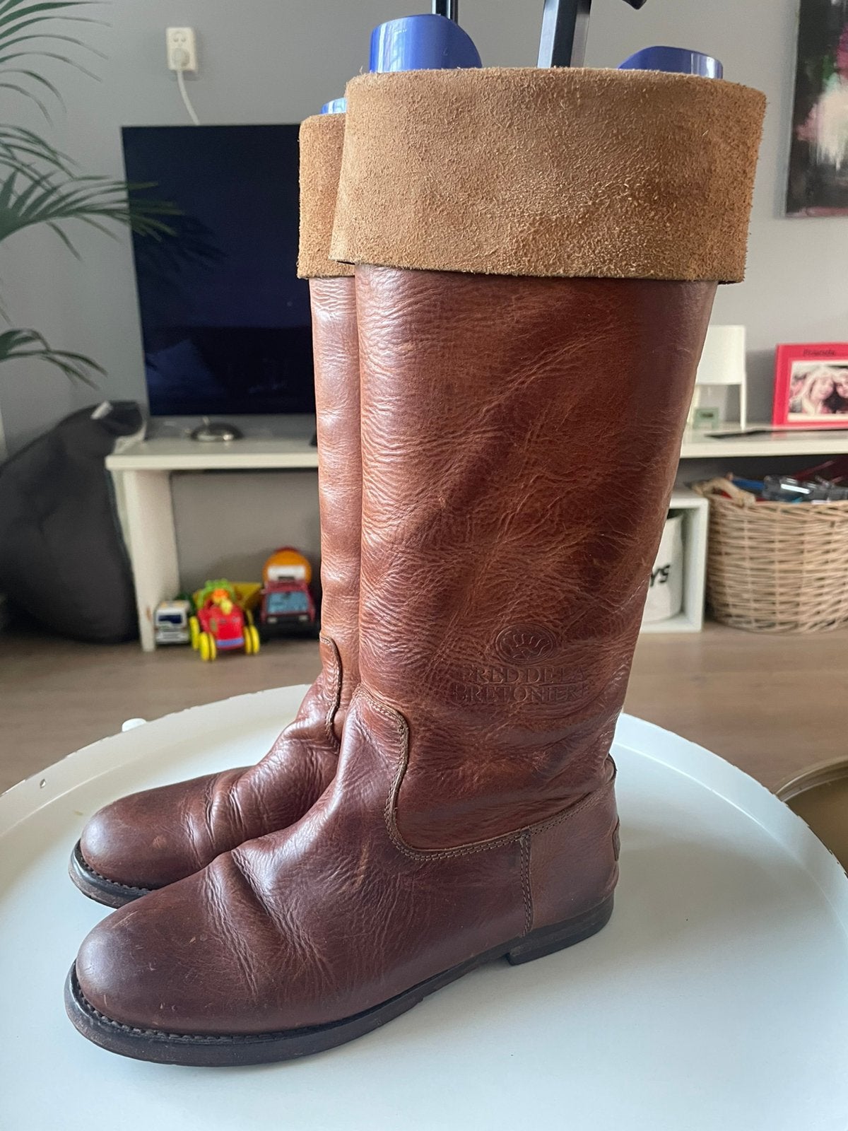 Shabbies Amsterdam, mt 37, Kleding | Dames, Hoge laarzen, Bruin, Ophalen of Verzenden, Gedragen