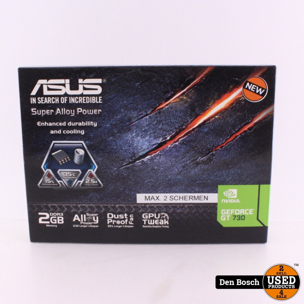 Asus Geforce GT730 2GB Videokaart  | NIEUW, Computers en Software, Videokaarten, Asus, Gebruikt, Support@asus.com, No. 15, Li-Te Road, Beitou District
Taipei 112
Taiwan