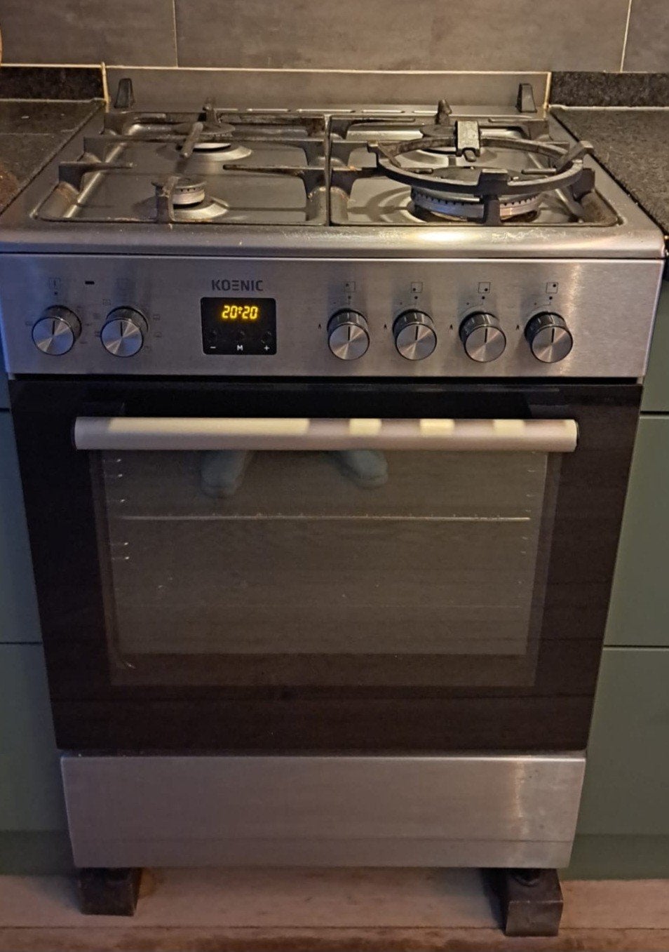 Gasfornuis/oven gratis, Gebruikt, Gas, Vrijstaand, 85 tot 90 cm