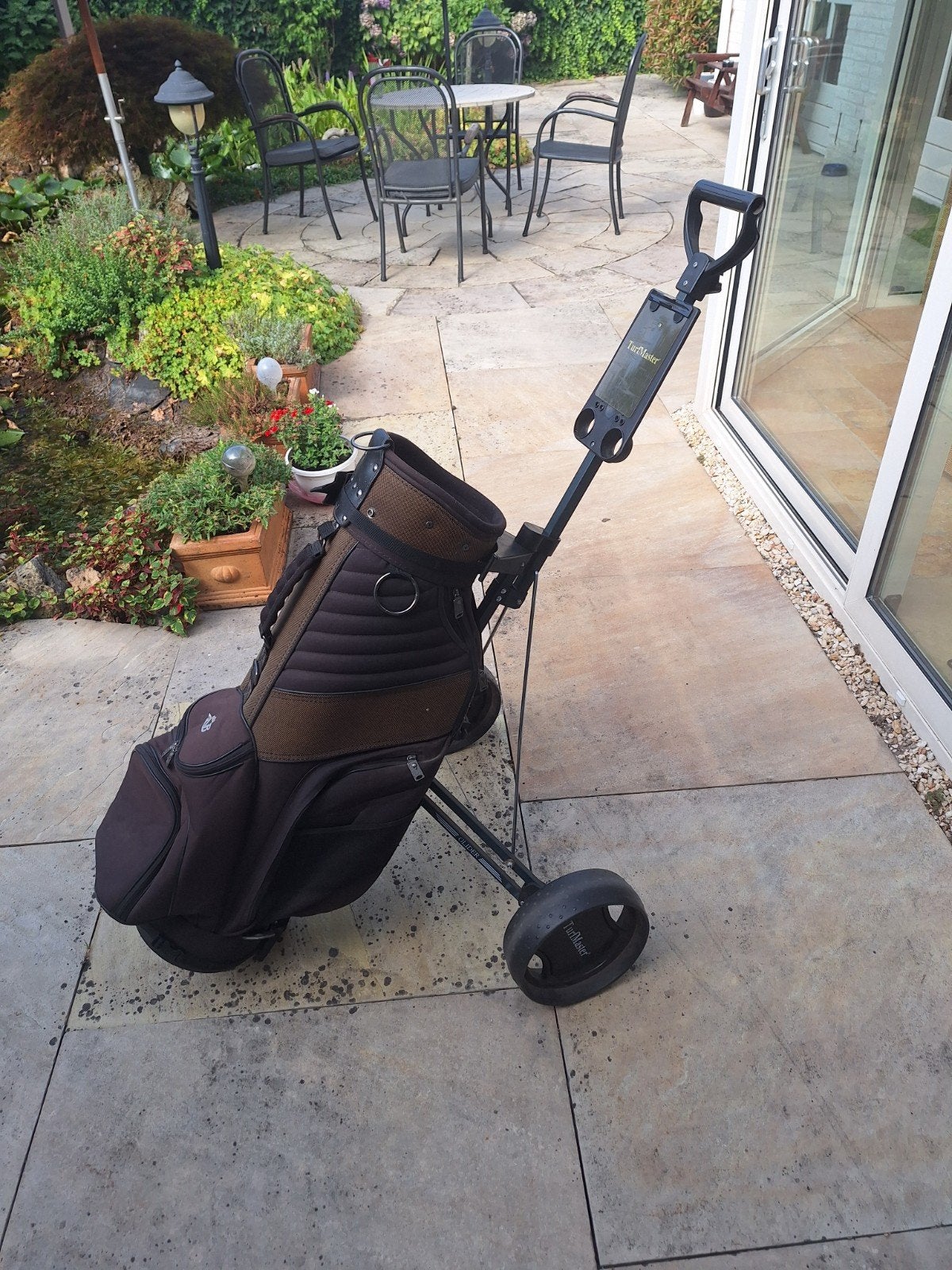golftas met trolly, Ophalen, Zo goed als nieuw, Tas