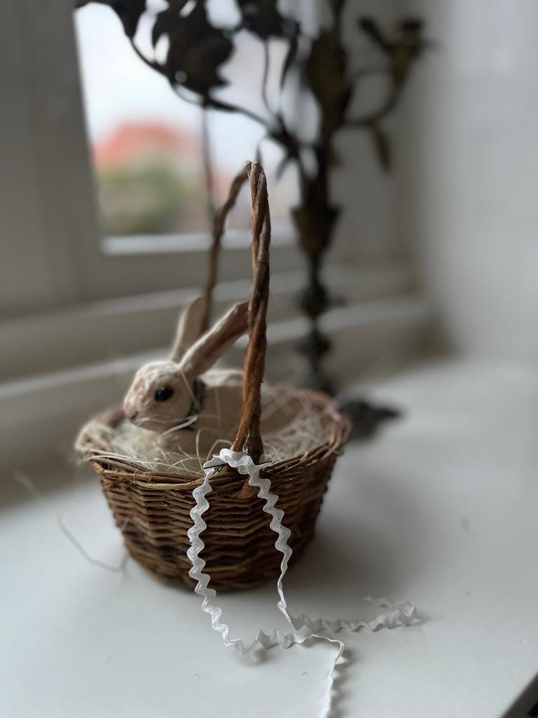 Spuncotton konijn paashaas schaapje pasen aardewerk oud, Antiek en Kunst, Curiosa en Brocante, Ophalen of Verzenden