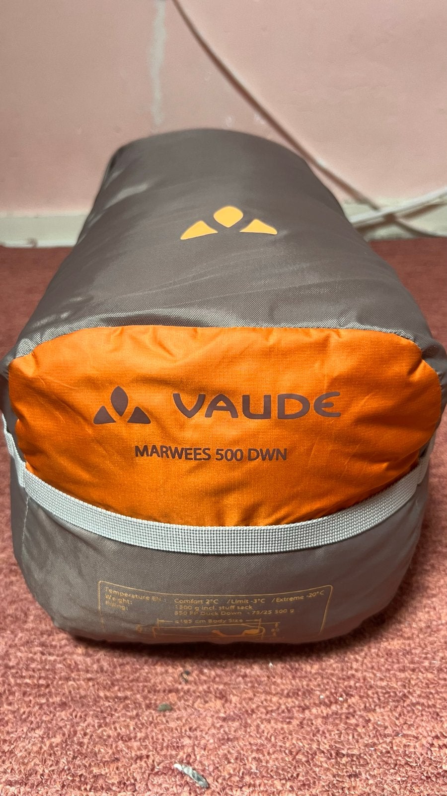 Vaude Marwees 500 DWN Slaapzak - Comfortabel en Lichtgewicht, Caravans en Kamperen, Slaapzakken, Ophalen of Verzenden, Zo goed als nieuw