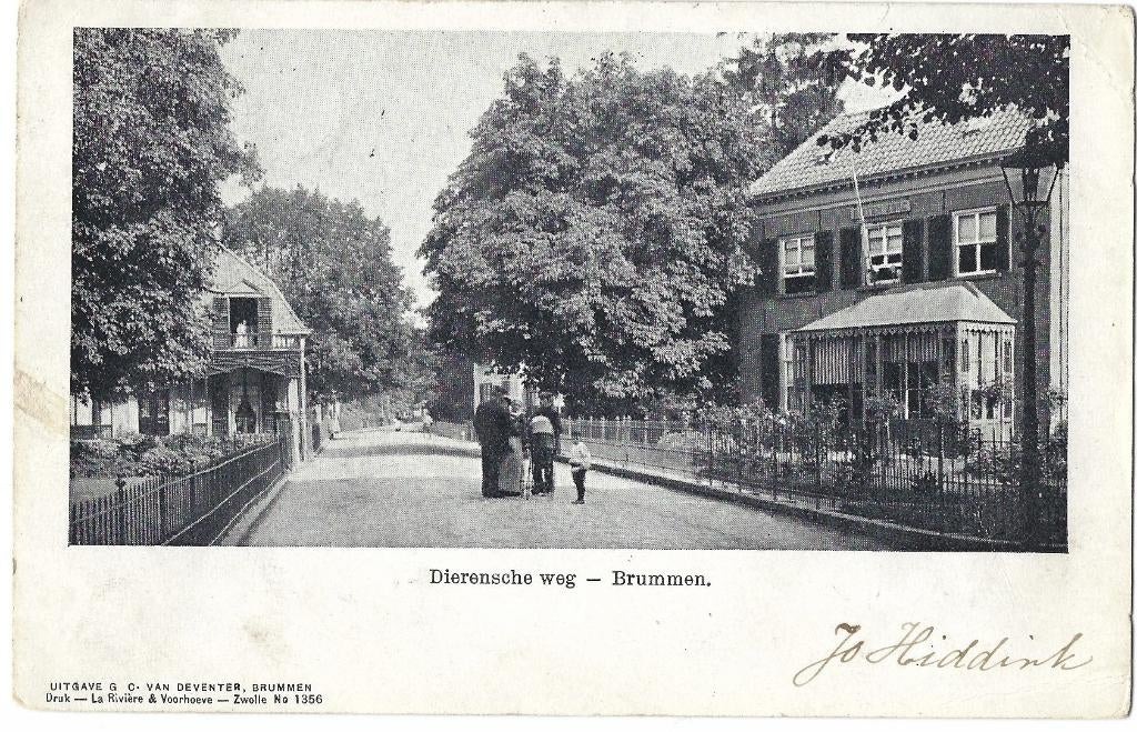 Brummen, Dierensche weg, Verzenden, Voor 1920, Gelopen, Gelderland