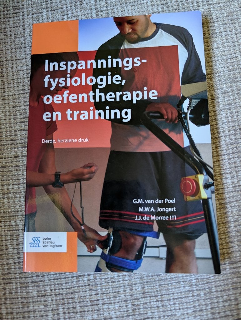Inspanningsfysiologie, oefentherapie en training (3e) Fysio, Boeken, Zo goed als nieuw, G.M. van der Poel, M.W.A. Jongert, J.J. de Morree