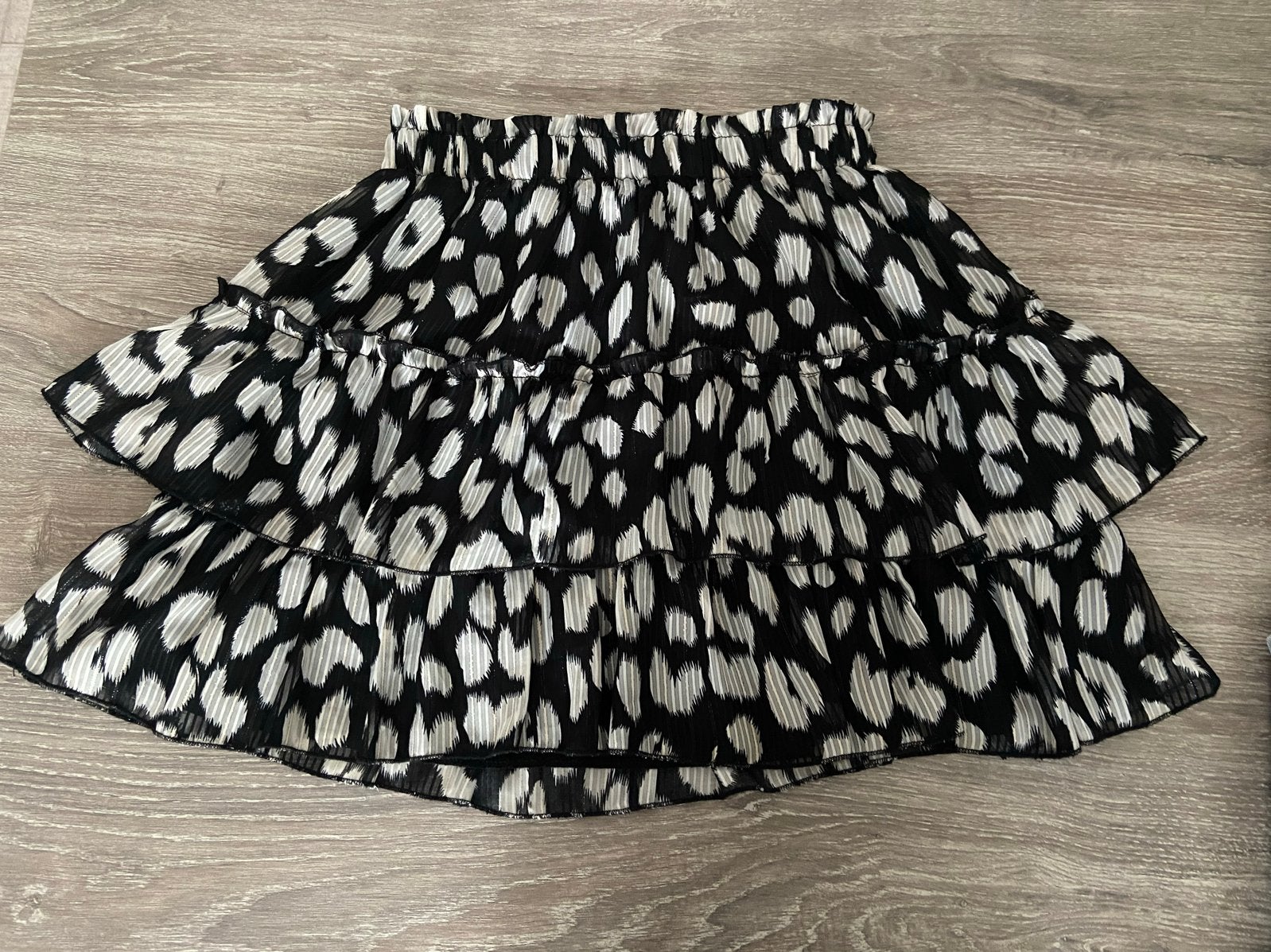 Drôle de copine Paris luipaardprint rok S/M, Zwart, Ophalen of Verzenden, Zo goed als nieuw, Knielengte