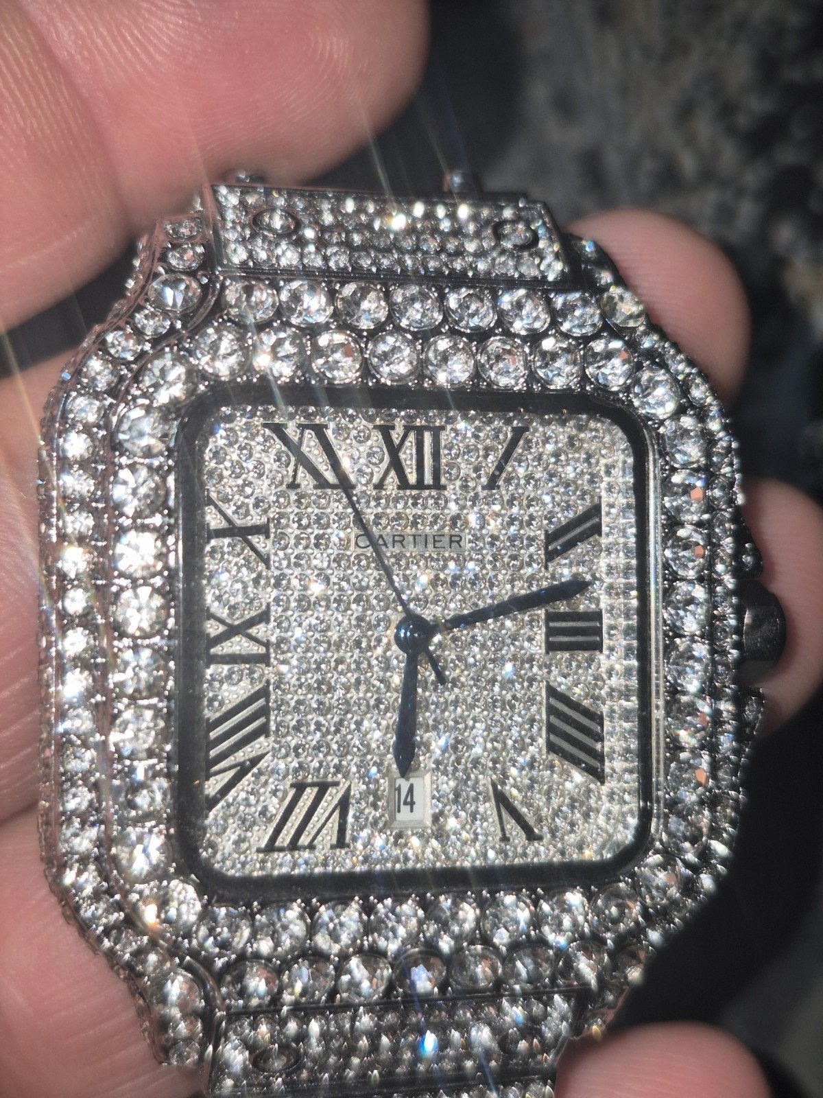 Diamond Cartier watch, Ophalen of Verzenden