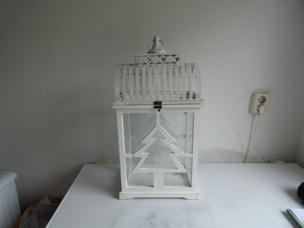 Mooie lantaarn, windlicht met kerst decoratie, Diversen, Kerst, Ophalen of Verzenden