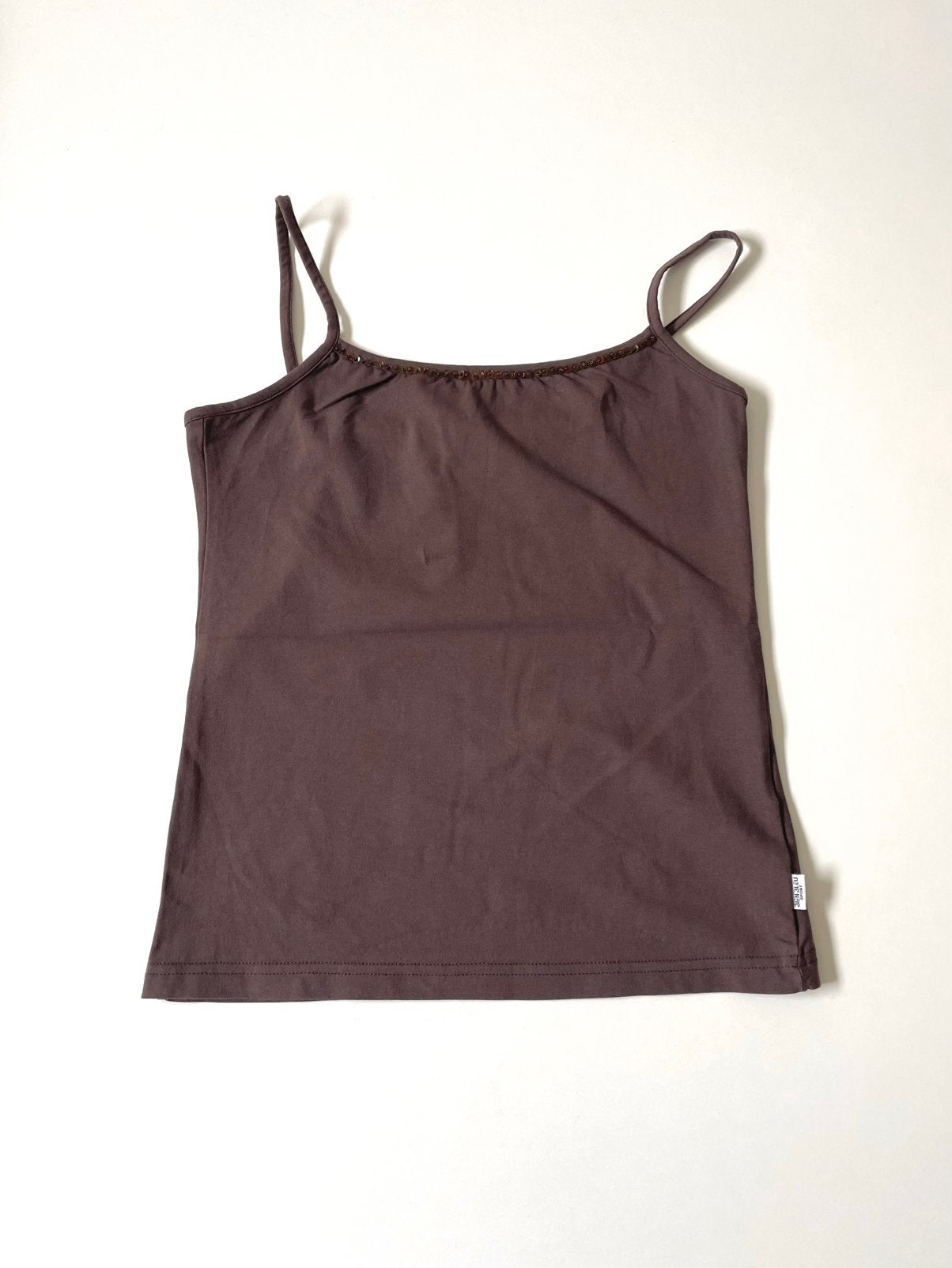 Bien Bleu bruine top met spaghettibandjes maat S, Kleding | Dames, Bruin, Nieuw, Ophalen of Verzenden, Maat 36 (S)