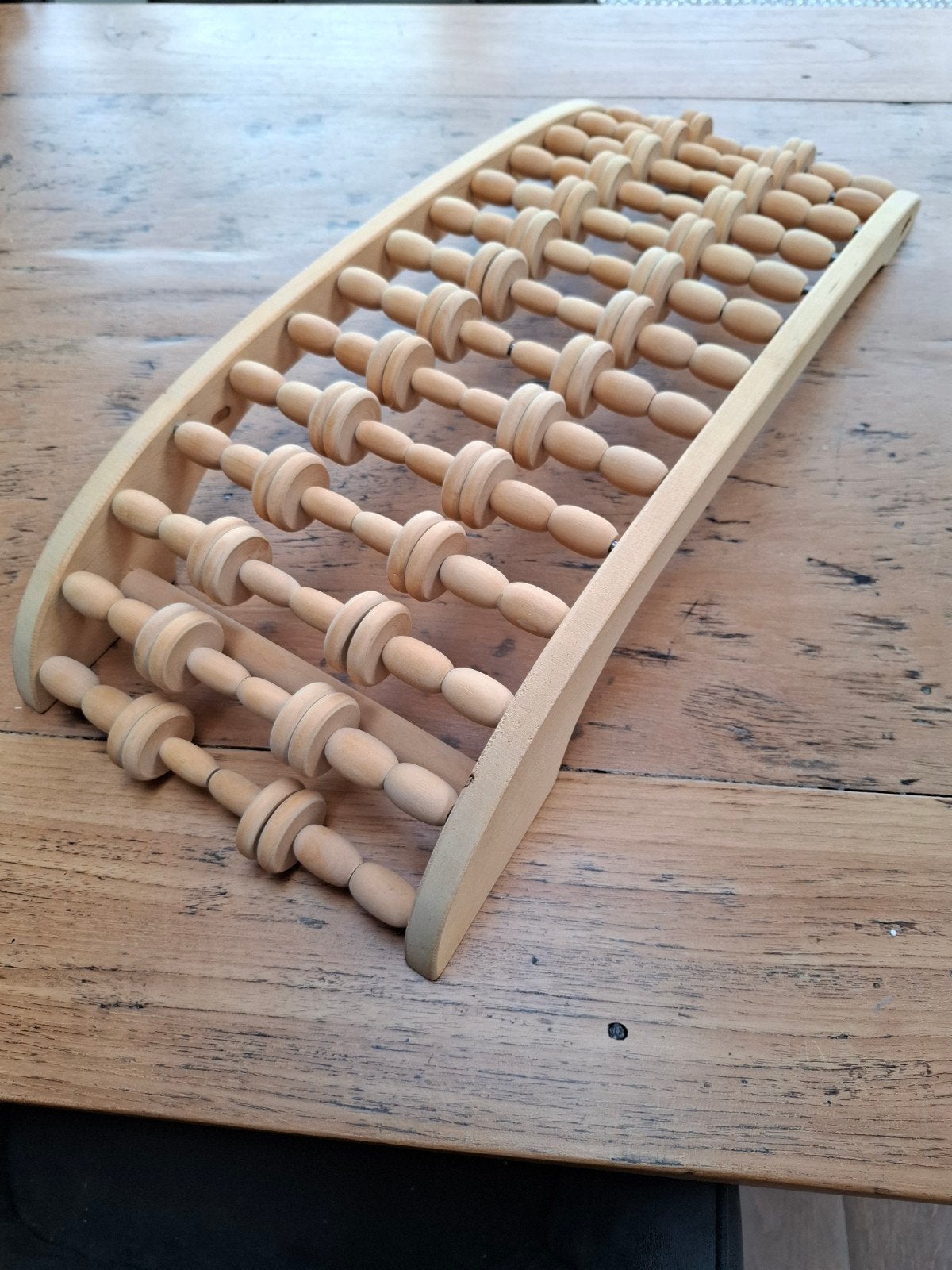 Houten massageapparaat voor rug en lichaam, Sport en Fitness, Massageproducten, Ophalen of Verzenden, Gebruikt, Apparaat