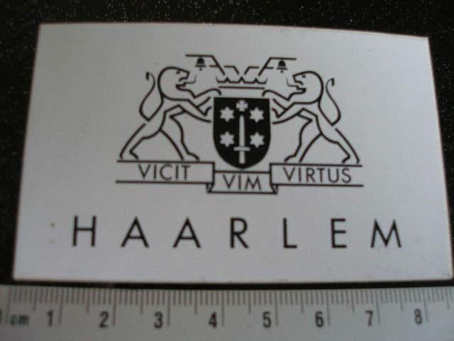 sticker plaats gemeente logo wapen embleem haarlem, Verzenden, Zo goed als nieuw, Overige typen