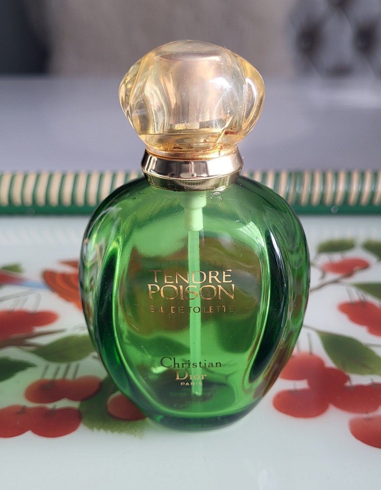 Te koop vintage lege parfum fles Poison Dior, Ophalen of Verzenden