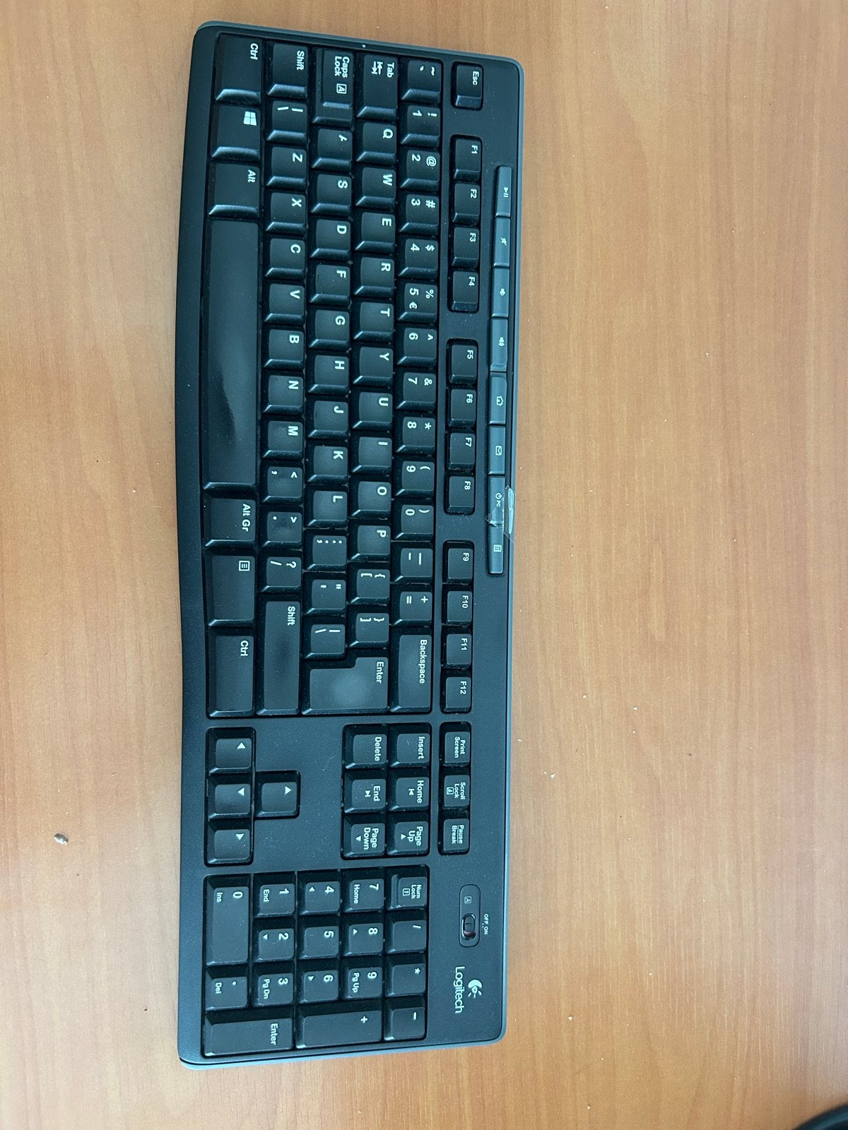 Logitech K270 Draadloos Toetsenbord Qwerty, Ophalen, Gebruikt, Draadloos, Qwerty