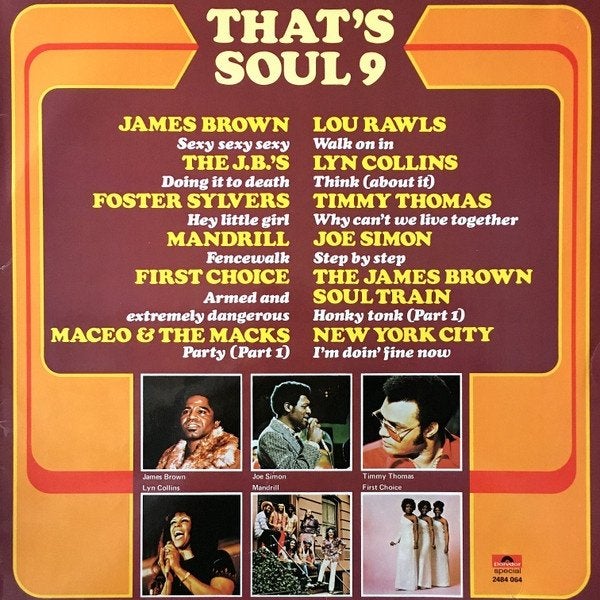 Soul L.P. (1973) THAT's SOUL volume 9, LP, Gebruikt, Ophalen of Verzenden, Fotohoes