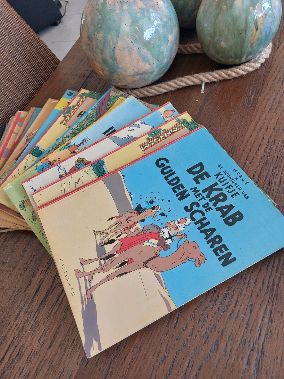 Kuifje stripboeken - De Krab met de Gulden Scharen, Meerdere stripboeken, Ophalen