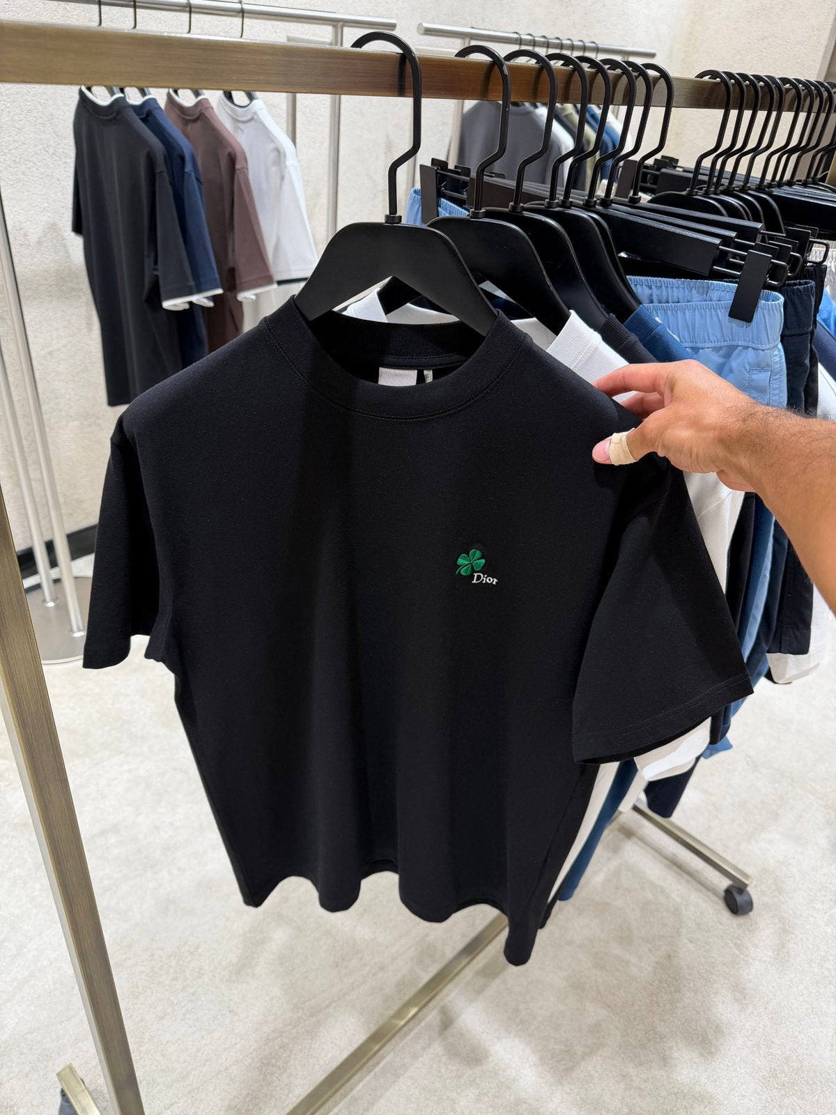DIOR shirt tshirt polo zwart wit, Ophalen of Verzenden, Zo goed als nieuw, Zwart