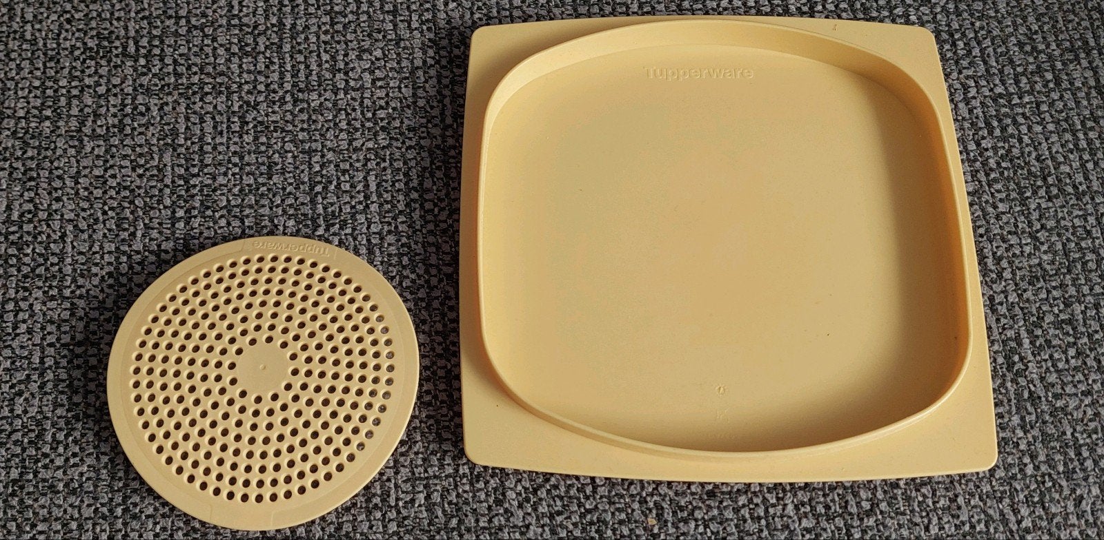 Tupperware, delen van de grote kaasdoos, Huis en Inrichting, Ophalen of Verzenden, Gebruikt, Geel, Overige typen