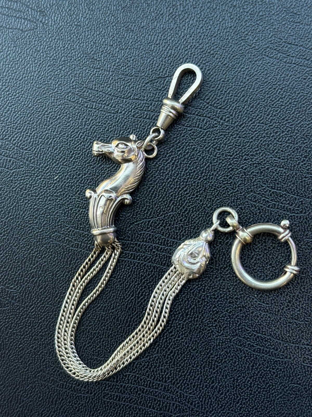 Antieke zilver horloge ketting, Ophalen of Verzenden, Zilver, Overige merken
