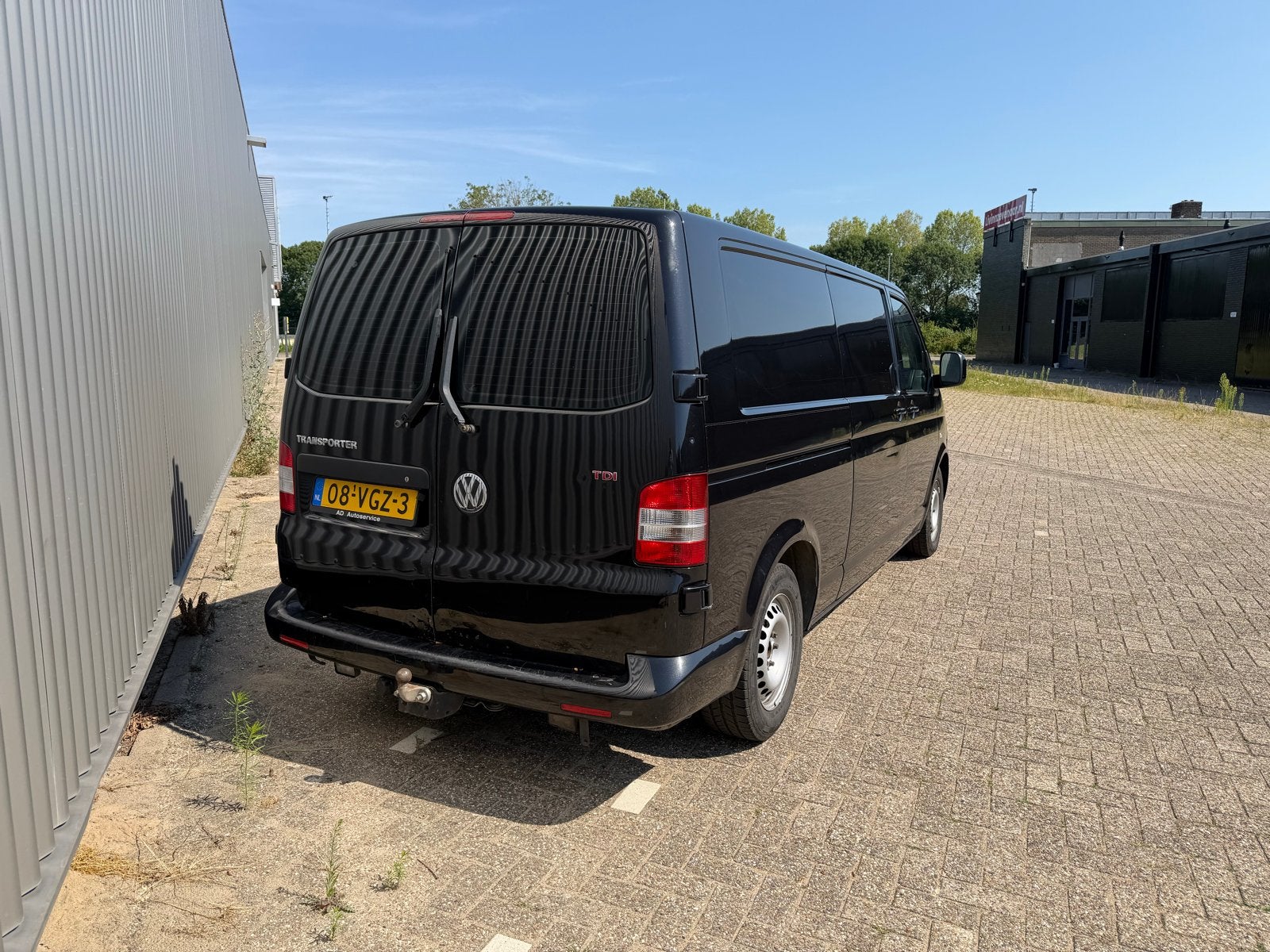 Volkswagen Transporter T5 2.5 TDI 128KW 2007 LWB, Auto's, Voorwielaandrijving, Volkswagen, Zwart, Origineel Nederlands