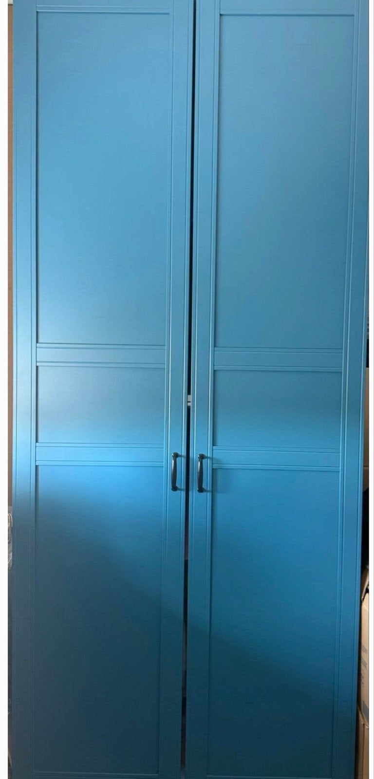 GRATIS AFHALEN! Twee blauwe IKEA Flisberget deuren voor kast, Ophalen, Overige materialen, Gebruikt, 200 cm of meer